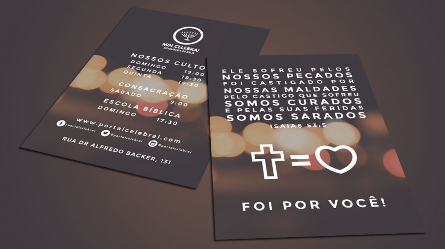 Panfleto Evangelismo - Min Celebrai