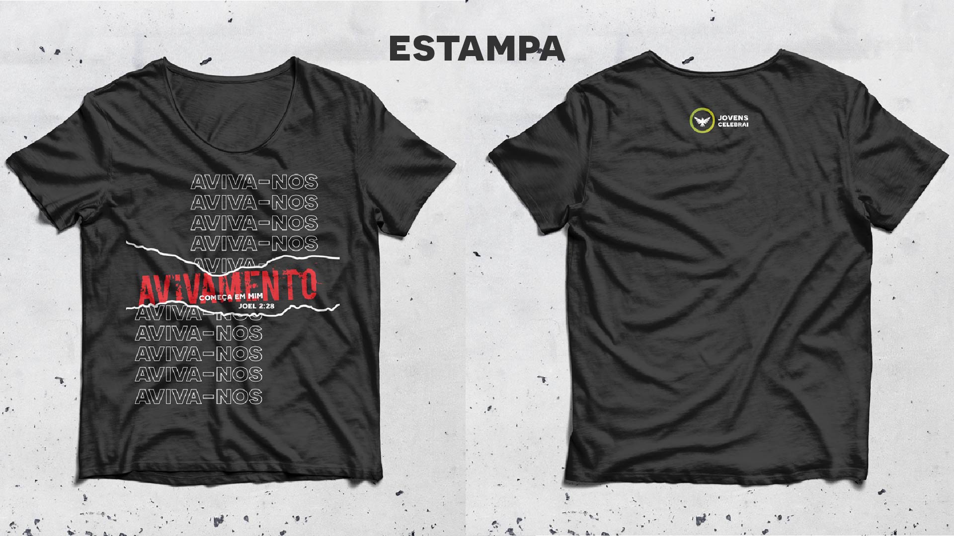 Estampa de camisa para o congresso jovem 2019